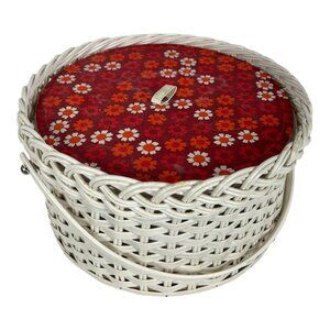 Vintage Round Sewing‎ Box